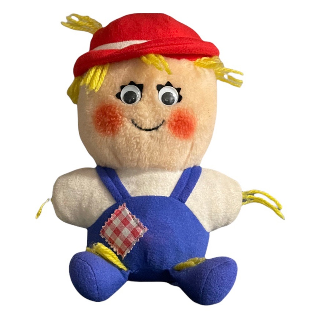 Shoo Shoo Scarecrow Country Yumkin Trudy 1984 Vintage Doll Plush Del Monte Kid